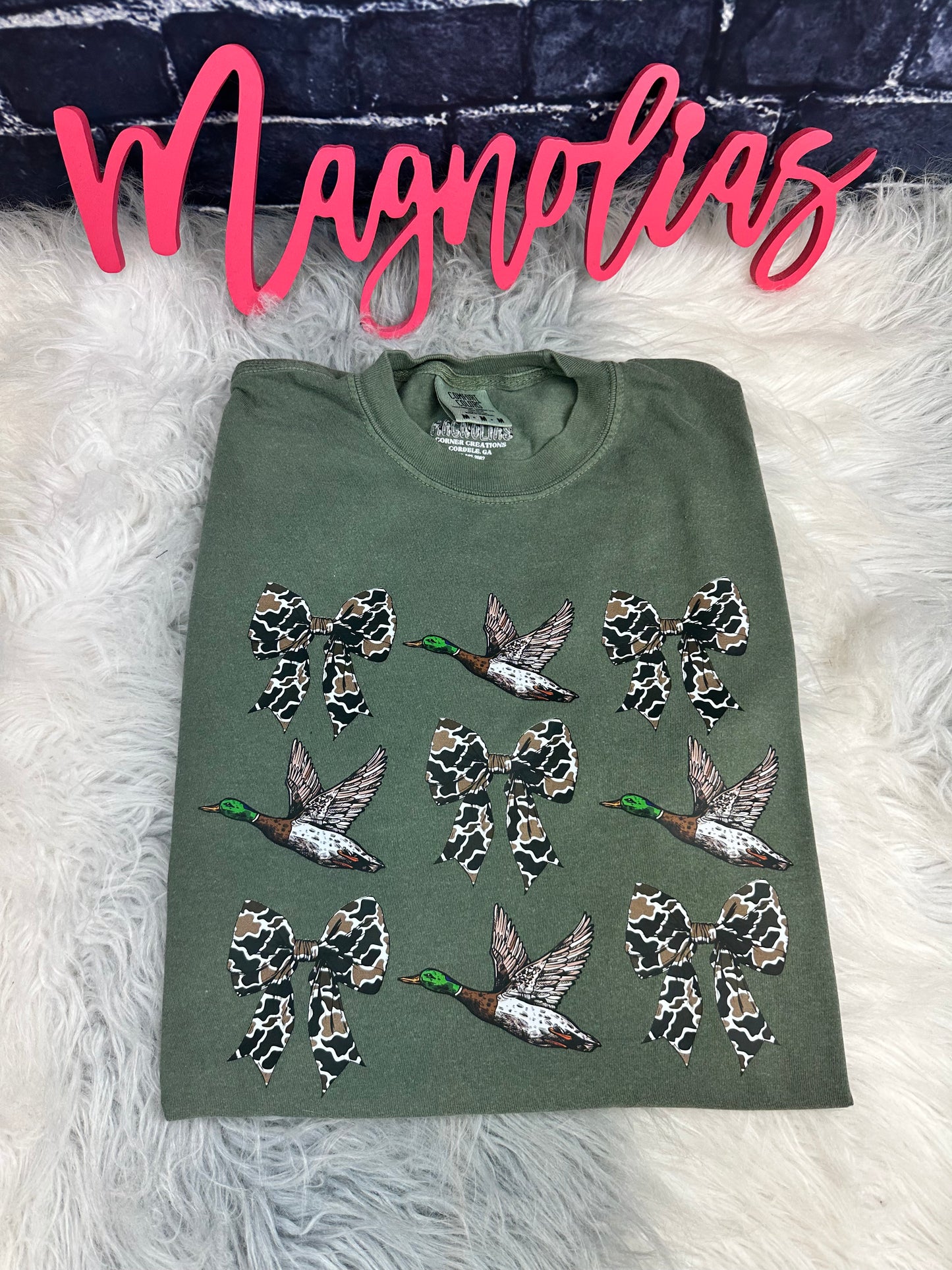 Coquette Camo Ducks