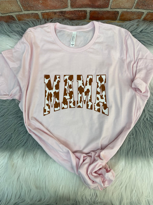 Mama Cowprint Tee