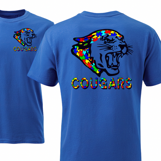 Cougars Autism tshirt