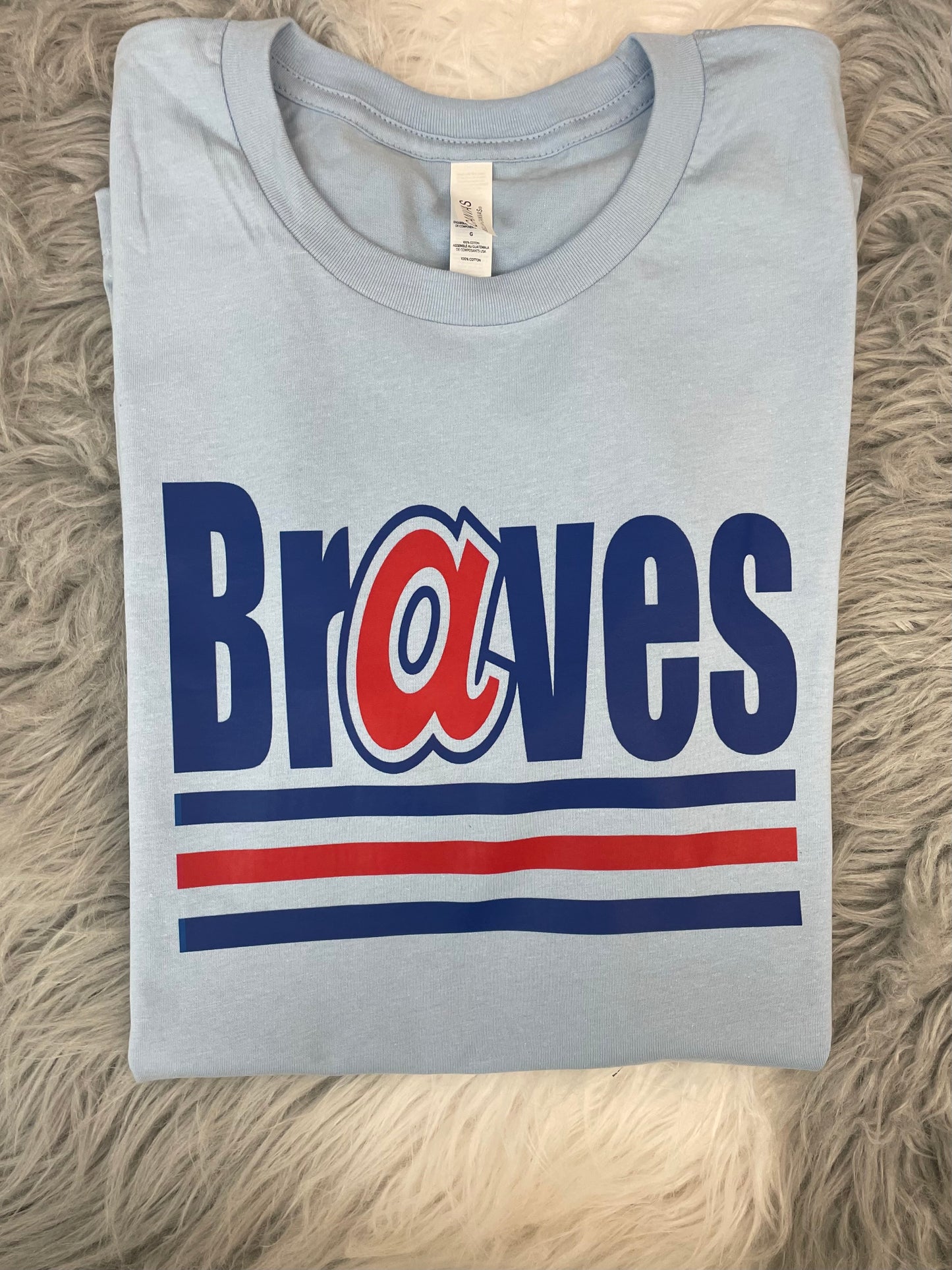 Baby Blue Braves Tee