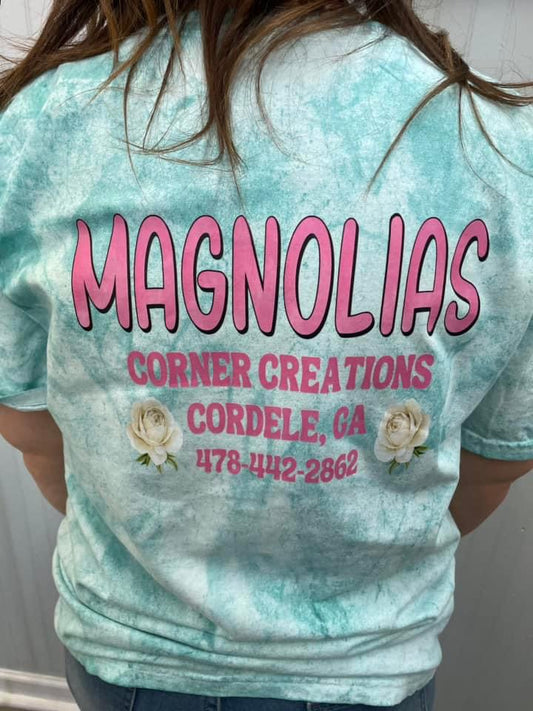 NEW front/back Magnolias Tee