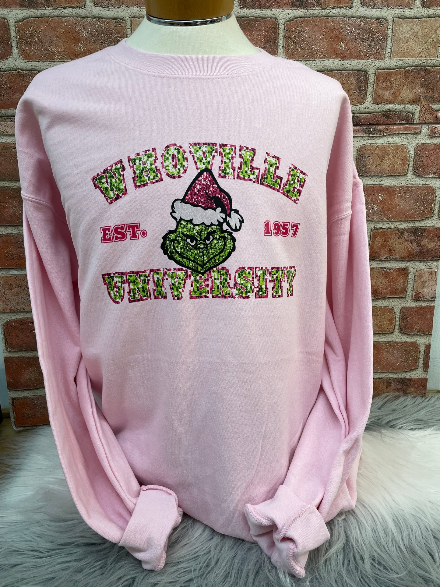 Whoville University Faux Sequin