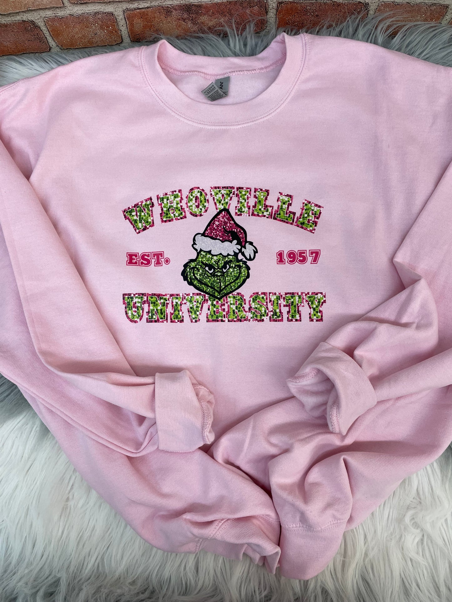 Whoville University Faux Sequin