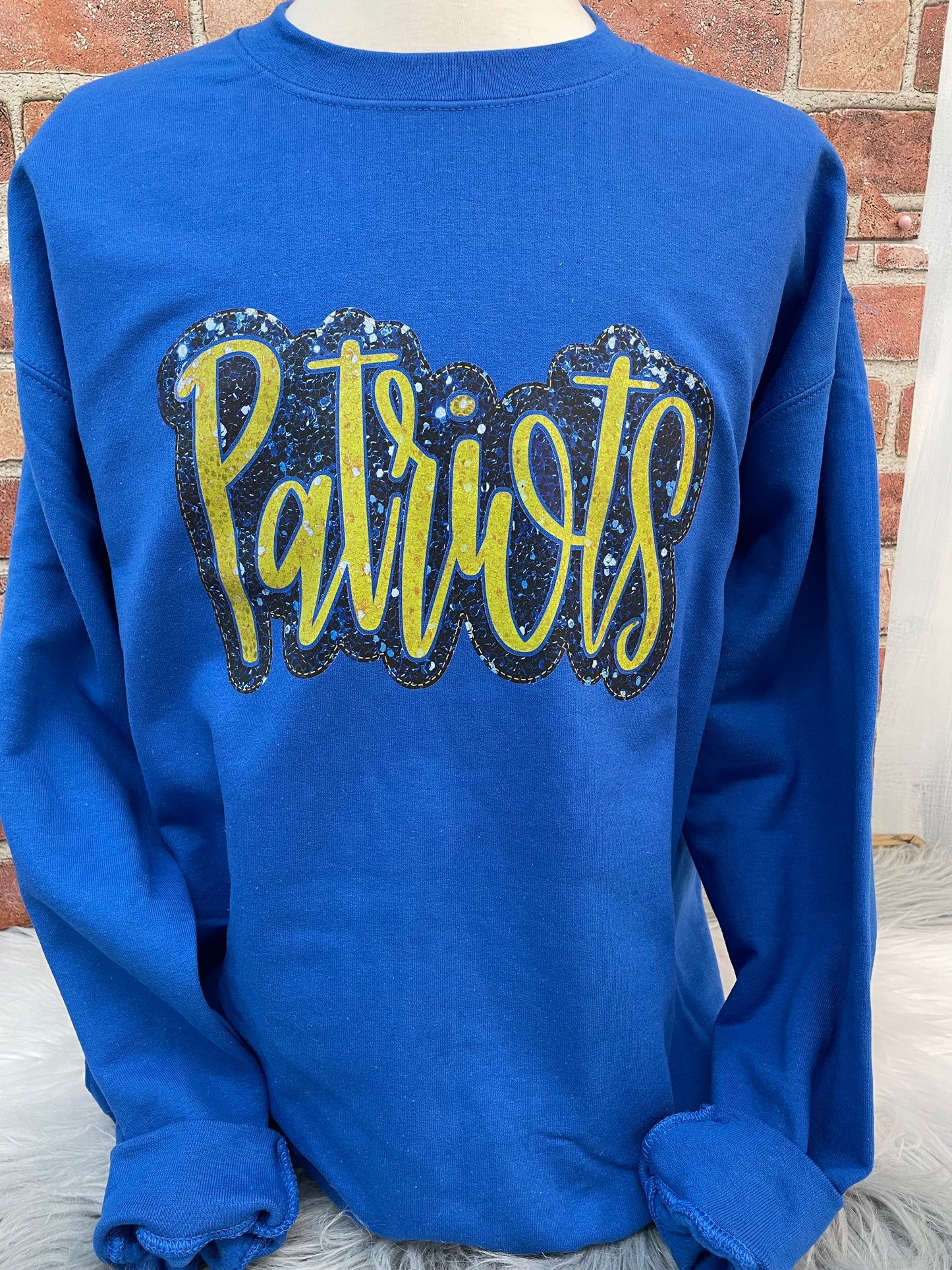 Patriots Faux Sequin Sweatshirt