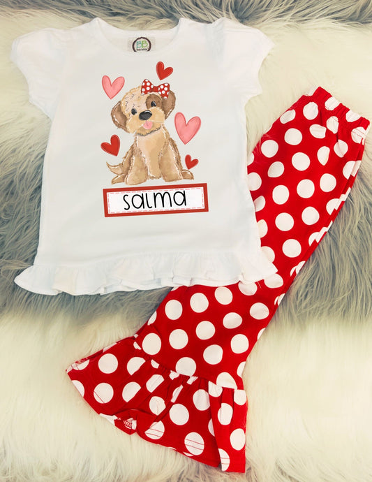 Puppy Love Ruffle Outfit